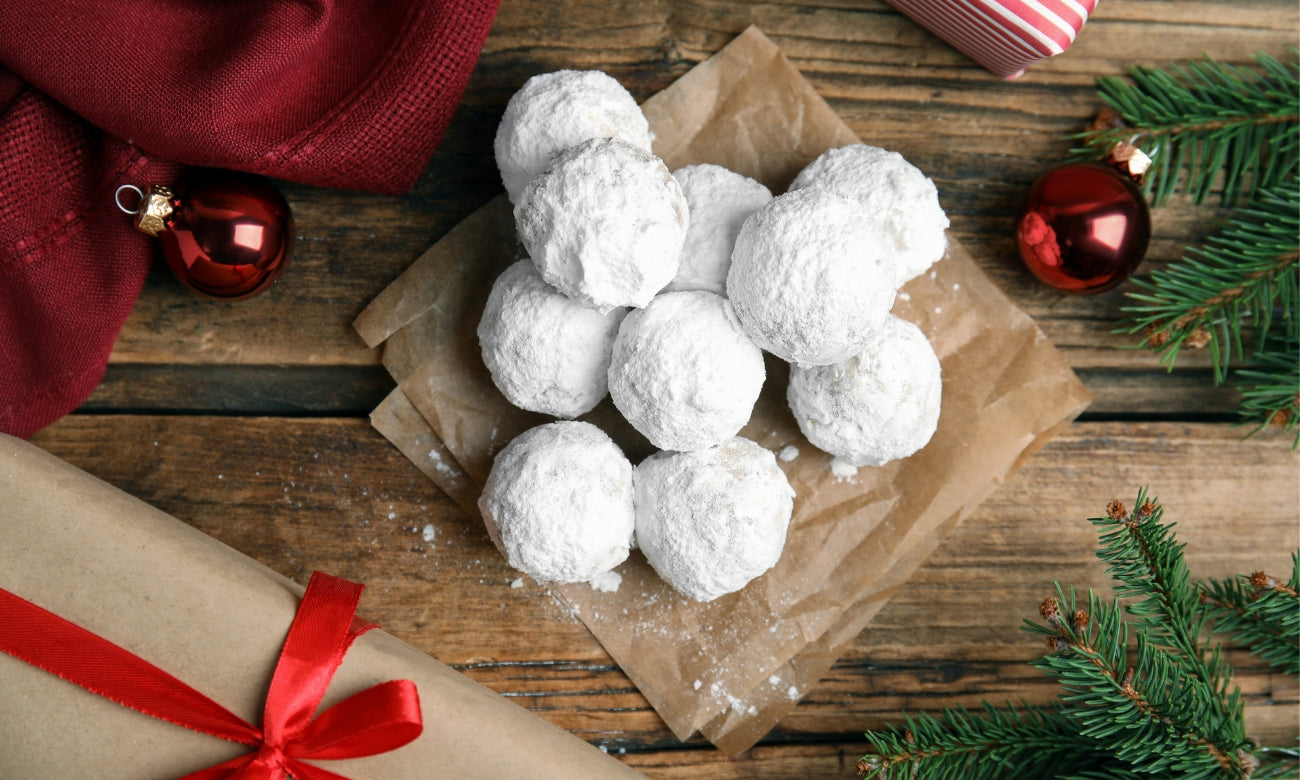 Gluten-Free No-Bake Snowball Date Cookies