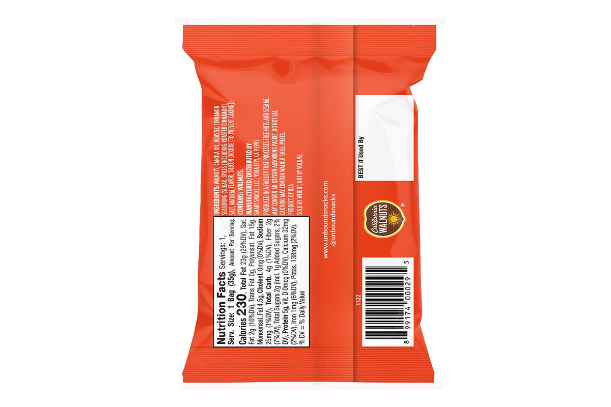 Cinnamon Walnuts Snack Pack